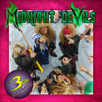 [3-D in Your Face Midnight Devils Album Cover]