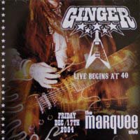Ginger Live Begins At 40 Album Cover