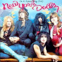 [New York Dolls I'm a Human Being (Live) Album Cover]