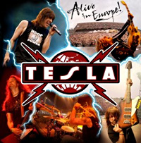 Tesla Alive in Europe Album Cover