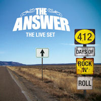 The Answer 412 Days Of Rock 'N' Roll - The Live Set Album Cover