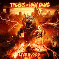 [Tygers Of Pan Tang Live Blood Album Cover]